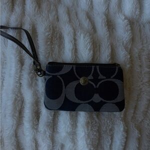 Coach Denim Wallet Wrislet Dark Wash Vintage Y2K
